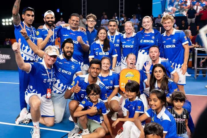 Riteish & Genelia Lead Pune United to World Pickleball League Runner-Up Finish.