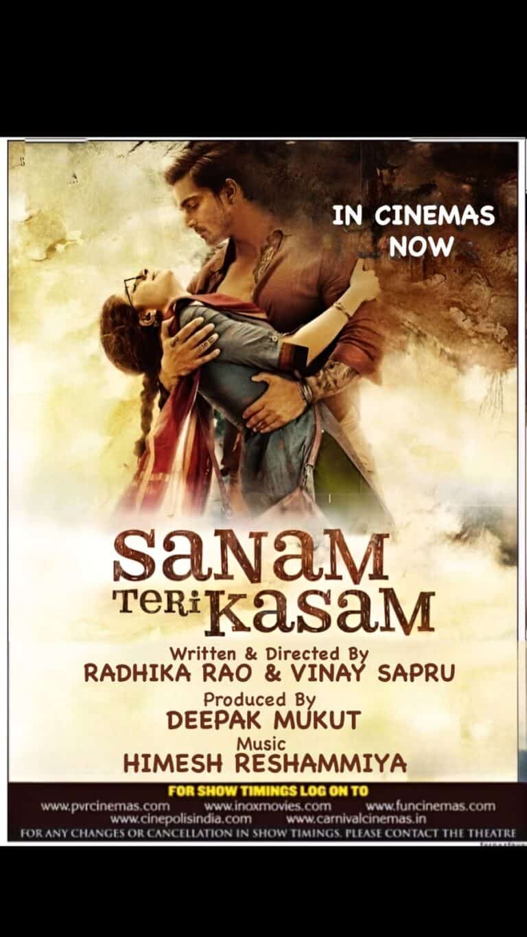 Vinay Sapru & Radhika Rao’s Sanam Teri Kasam (Re-Release) Hits ₹15.75 Crore in Opening Weekend.