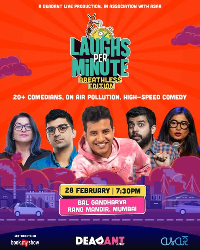 DeadAnt Live Returns with ‘Laughs Per Minute: Breathless Edition’ to Raise Awareness on Air Pollution.
