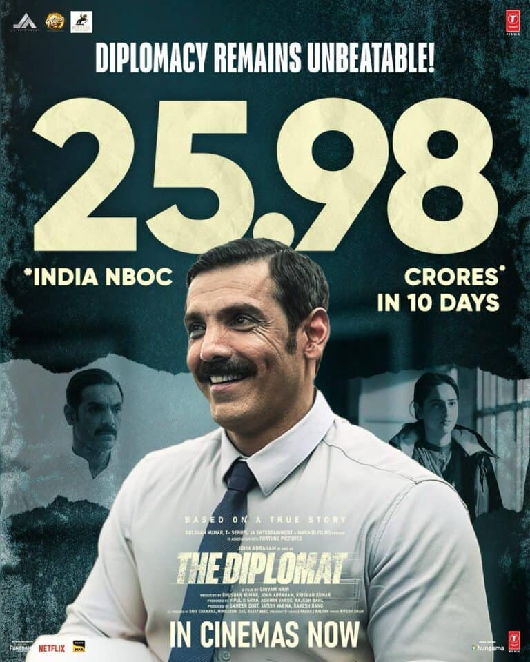 ‘The Diplomat’ Posts ₹2.74 Crore on Day 10.