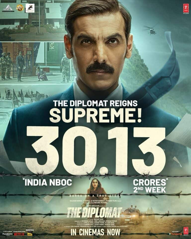 “The Diplomat” Continues Strong Box Office Run, Earns ₹30.13 Cr in Two Weeks.