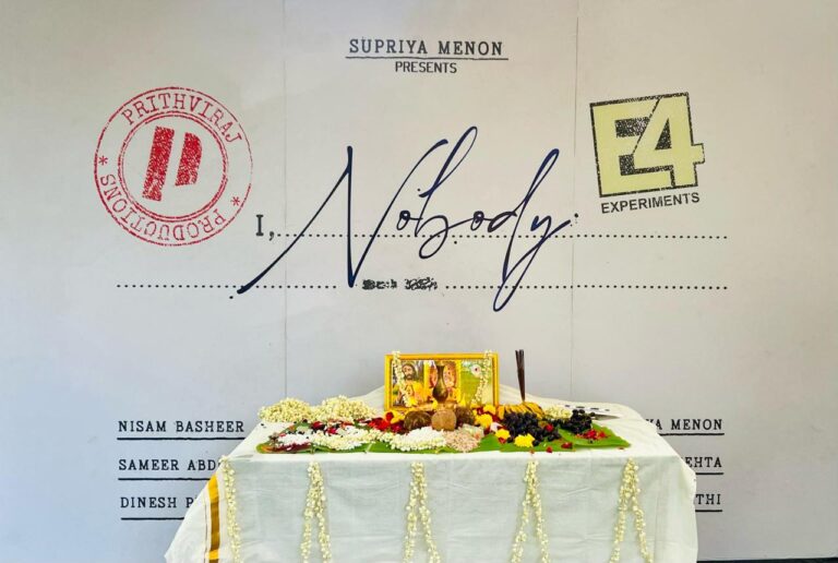 Prithviraj Sukumaran’s Film #NOBODY Begins Production.
