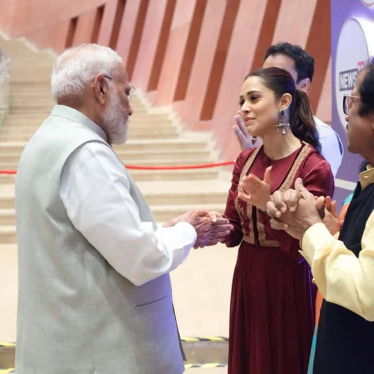 Nushrratt Bharuccha Meets PM Modi in Delhi, Thanks Him for Safe Return from Israel.