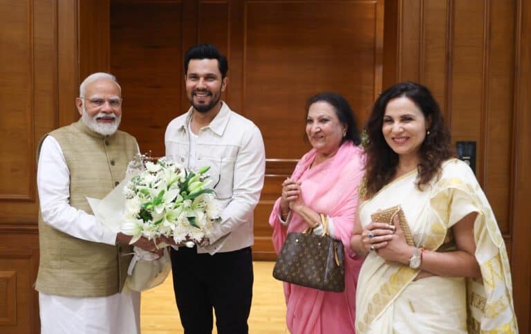 Randeep Hooda Meets PM Narendra Modi in Delhi with Family.
