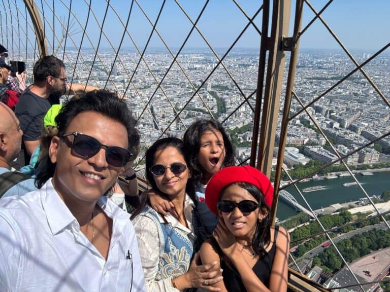 Abhijeet Sawant’s Paris Vacation: Enchanting Eiffel Tower Memories Shared Online.