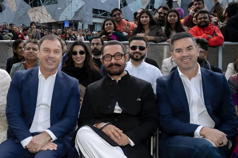 Aamir Khan Raises the Indian Flag at IFFM 2025, Sharing Tagore’s Powerful Message.