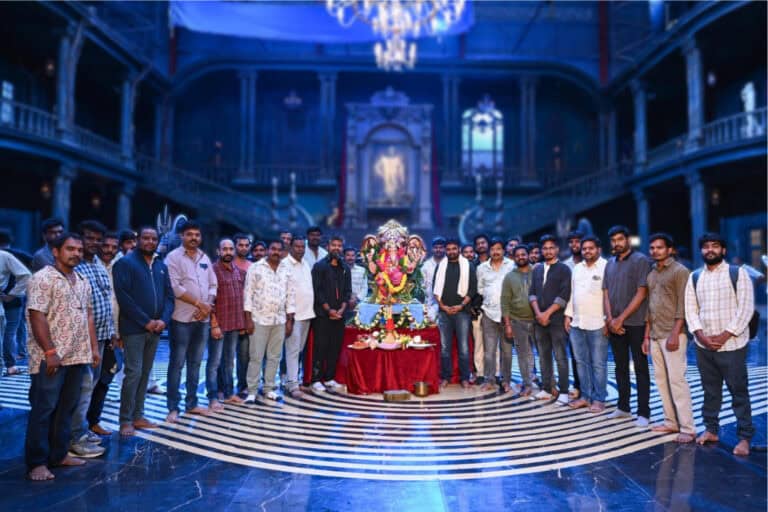 Team The RajaSaab Celebrates Ganesh Chaturthi in Style on Epic Horror-Fantasy Set!