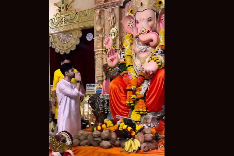 Karanvir Sharma Gets Blessings at Andhericha Raja Before The Trial Season 2 Drops!