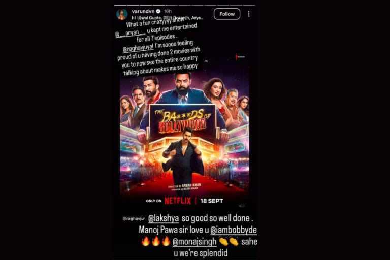 Varun Dhawan Cheers on Raghav Juyal’s Big Moment in The Bads of Bollywood.