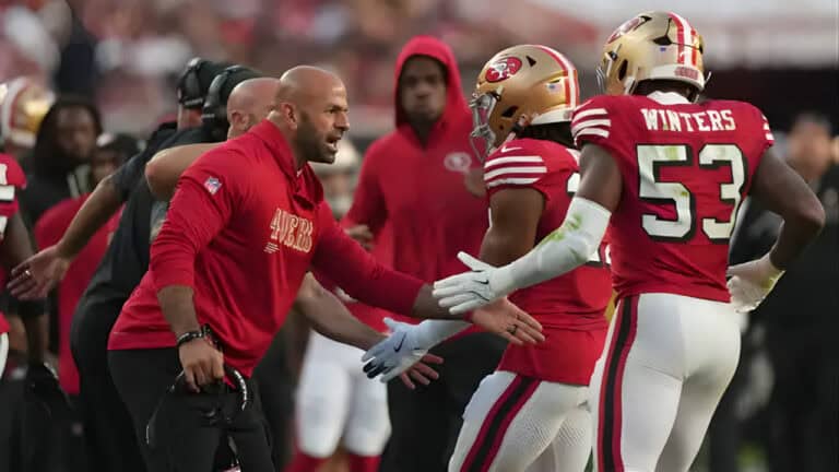 McCaffrey shines in the 49ers’ 20-10 win over the Falcons, who made a costly mistake
