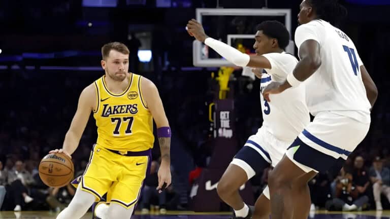 Luka Dončić’s historic 49-point game against the Timberwolves electrifies the Lakers