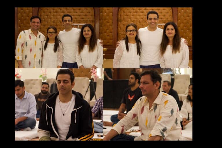 Himanshu Malhotra and Rushad Rana Find Peace at Pooja Seth’s Sound Healing Session in Gurgaon