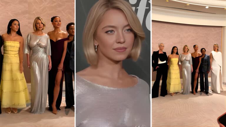 Sydney Sweeney Wows in Stunning Silver Naked Dress on the Red Carpet Sydney Sweeney Wows in Stunning Silver Naked Dress on the Red Carpet