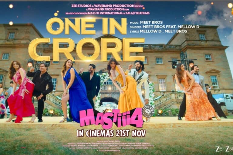 Waveband Production drops “One in Crore” from Mastiii 4, which comes out on November 21, 2025.