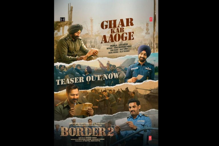 Border 2 Teaser Out: “Ghar Kab Aaoge” Brings Together Sonu Nigam, Arijit Singh, Vishal Mishra, and Diljit Dosanjh for a Historic Musical Moment