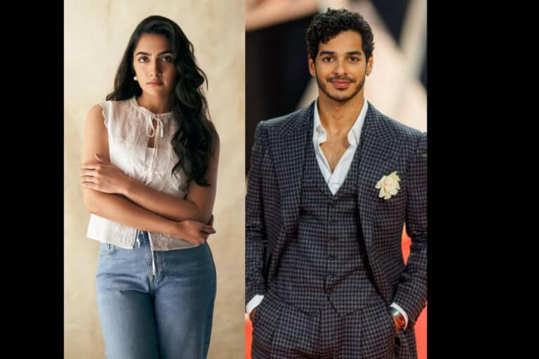 Ishaan Khatter praises Rukmini Vasanth’s strong performance in Sapta Sagaradaache Ello by saying, “She is the anchor of the film.”