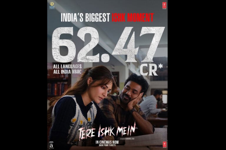 ‘Tere Ishk Mein’ Shines at Box Office, Surges to ₹62.47 Cr NBOC in Just 4 Days