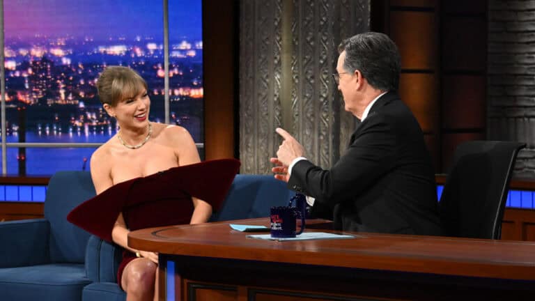 Taylor Swift’s Late Show Magic: Top Songs Revealed, Eras Tour Doc Teased with Colbert!
