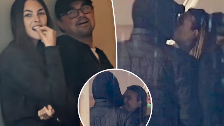Leo DiCaprio, Vittoria Ceretti Rare PDA Kiss in LA Rain