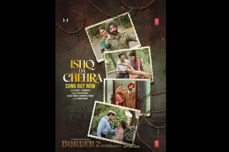 Diljit Dosanjh and Sachet-Parampara’s “Ishq Da Chehra” from Border 2 touches hearts.