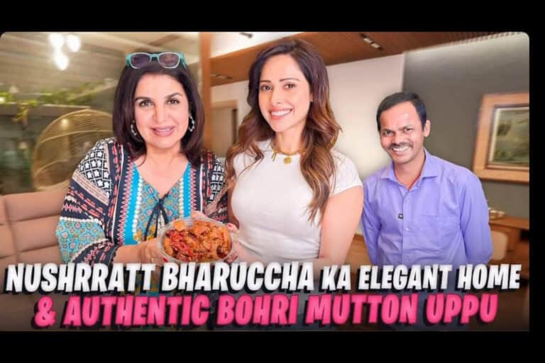 Farah Khan praises Nushrratt for her work in Akelli on The Farah Khan Show.