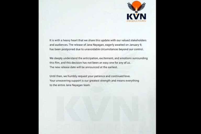 The makers of Thalapathy Vijay’s last movie, Jana Nayagan, have put it off.