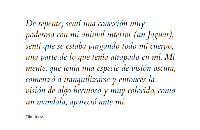 testimonio
