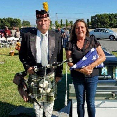 Pasadena Bagpipe For Hero San Fernando mission