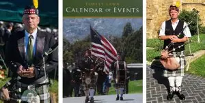 Bagpiper flagship Cemetery