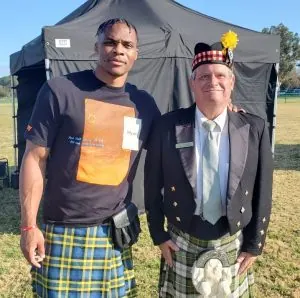 Russell Westbrook bagpiper