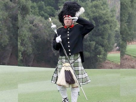 Los Posas North Ranch Camraillo Traditional bagpiper
