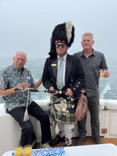 Burial At Sea Bagpipe player