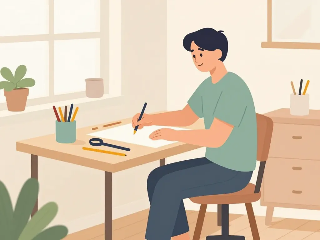 espace de travail simple diy bricole-facilement.fr