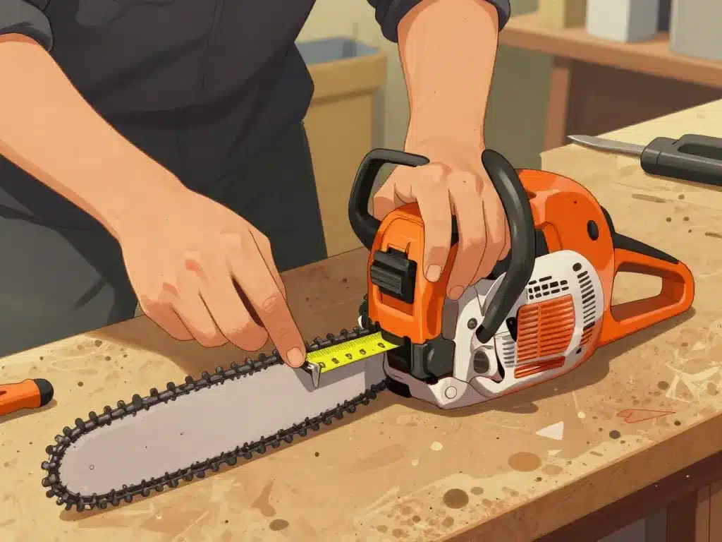 comment mesurer un guide de tronçonneuse méthode pas à pas