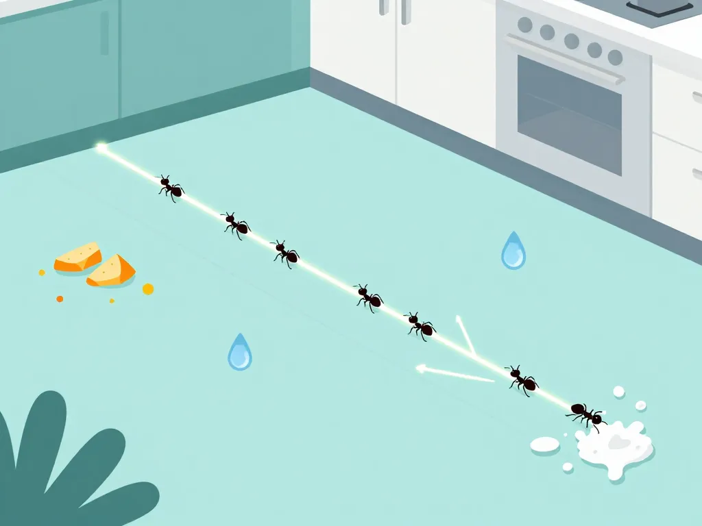 invasion fourmis minuscules causes schéma cuisine