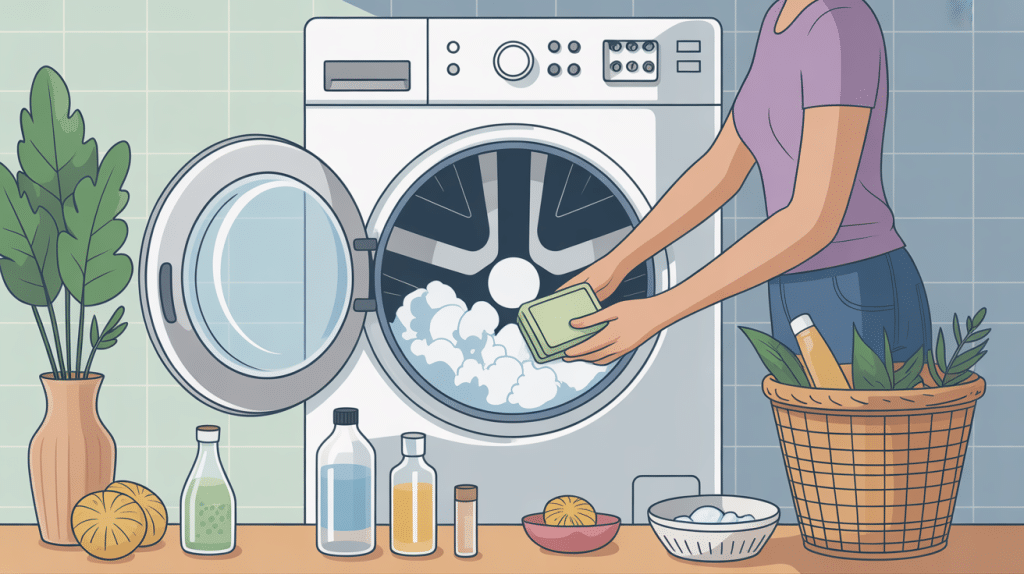 Illustration en panne de pastille lave-vaisselle kit de secours