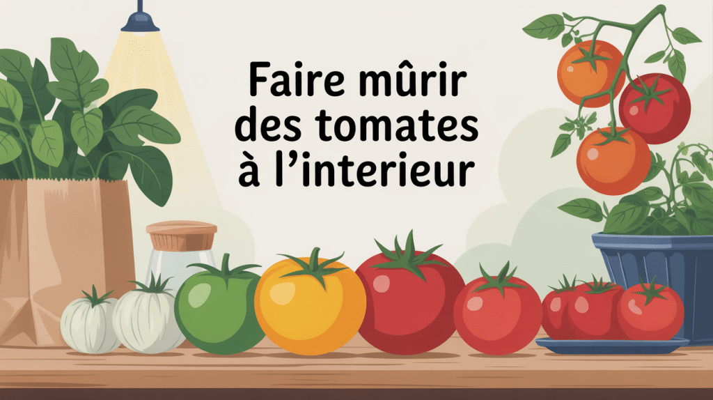 faire murir des tomates à l'intérieur étape en cuisine