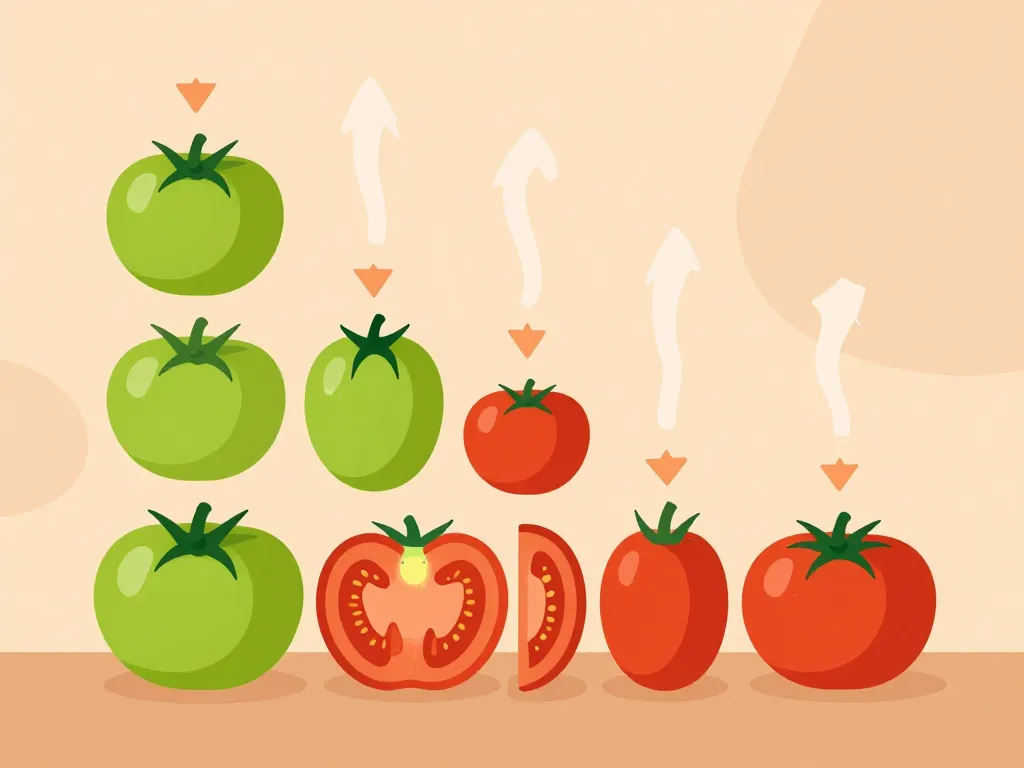 schema faire murir des tomates à l'intérieur intérieur