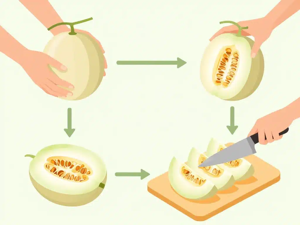 étapes choisir conserver couper honey do melon