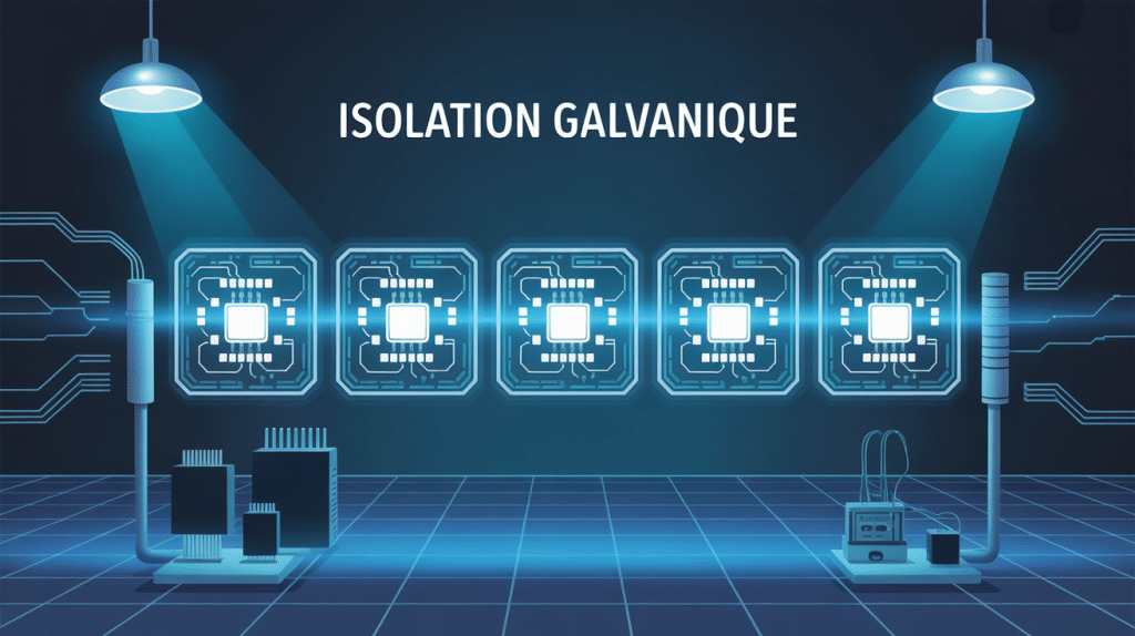 isolation galvanique barrière circuits électronique