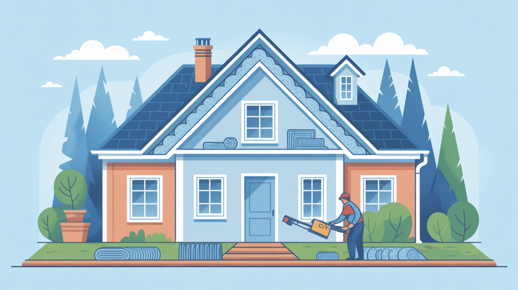 illustration isolation mince toiture vue coupe