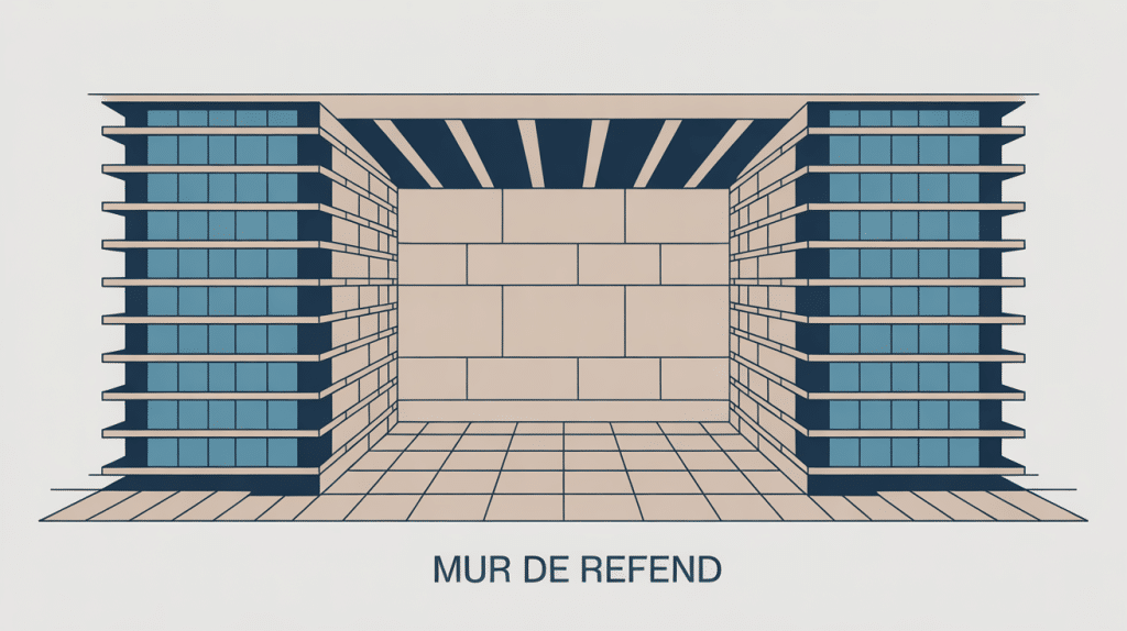 illustration mur de refend structure bâtiment