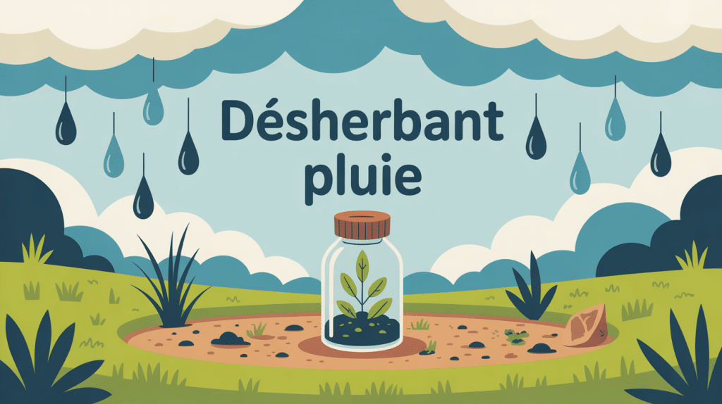 peut on mettre du désherbant quand il pleut image jardin pluie