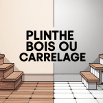 Illustration plinthe bois ou carrelage pour choix harmonieux