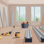 prix placo et rail illustration coût rénovation