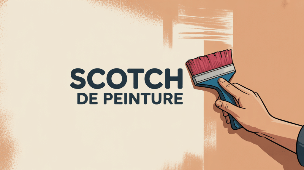 Illustration quand enlever scotch peinture pour finition nette