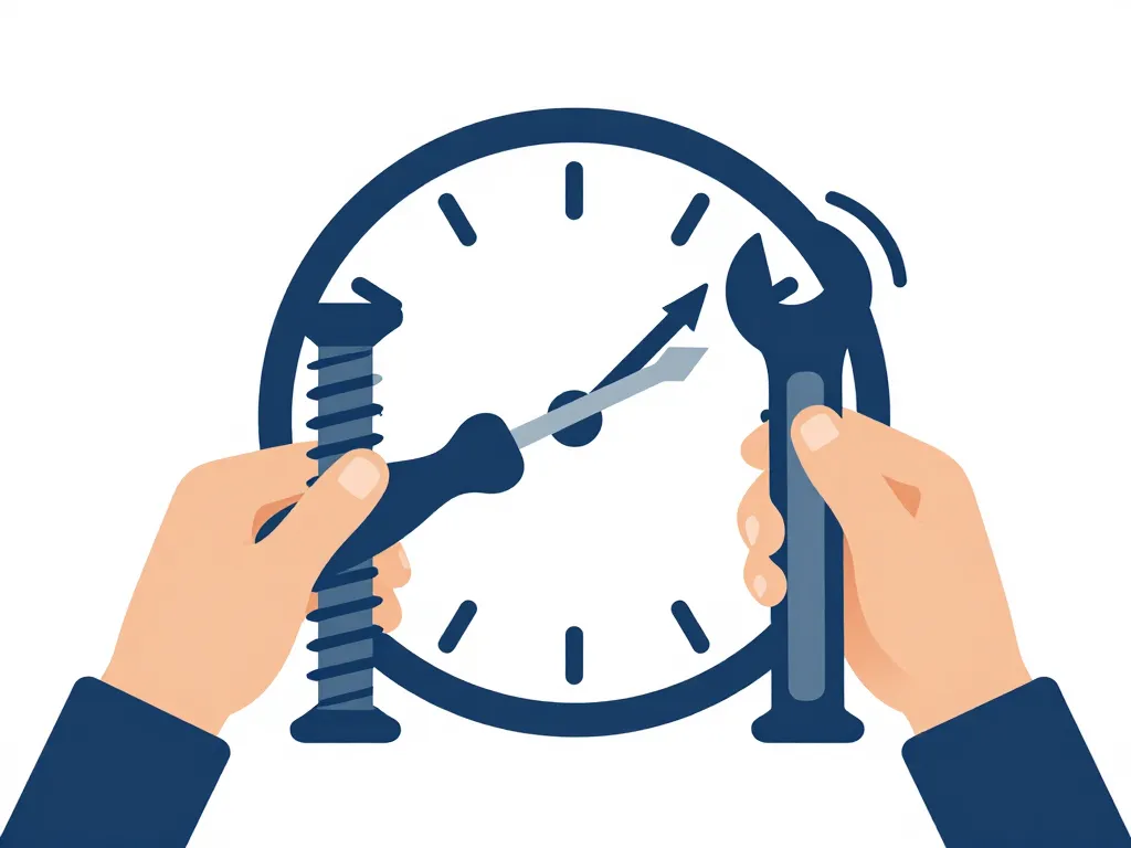 schéma sens pour visser tournevis et clé positions