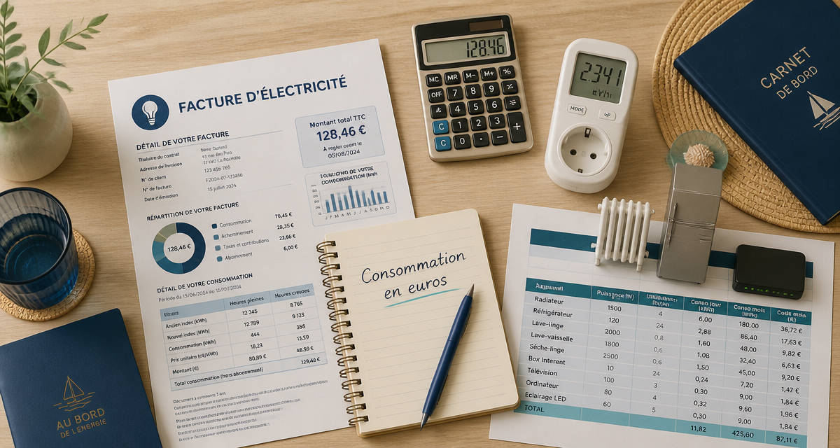 calcul consommation électrique en euros mon club elec fr facture et calculatrice
