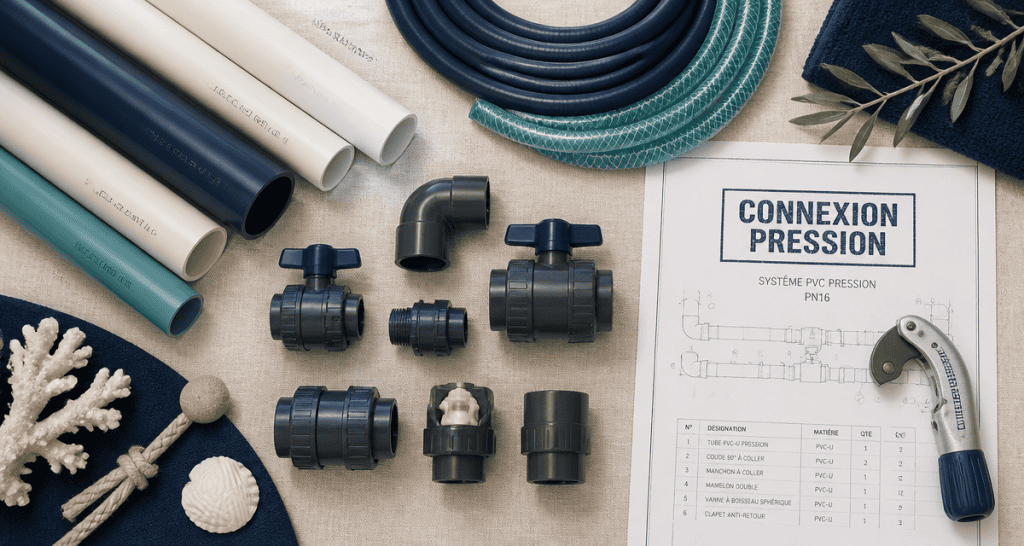 connexion pression tubes pvc-u et raccords
