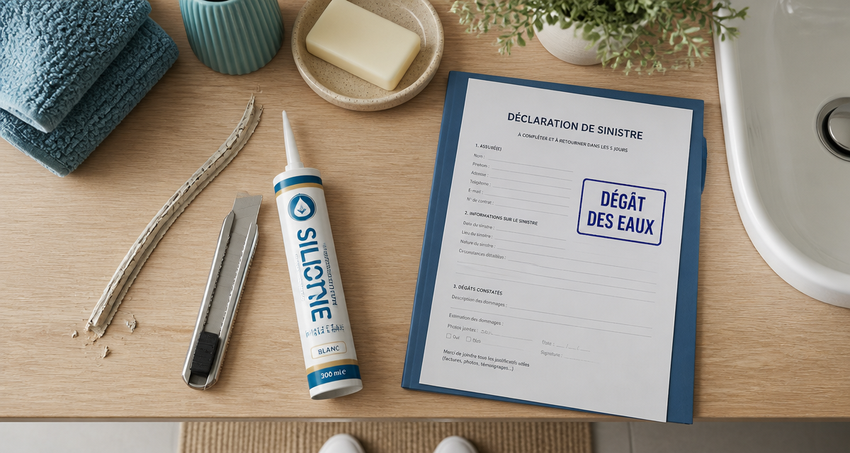 dégât des eaux joint défectueux assurance dossier